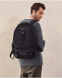 Pierre Cardin - Pierre Cardin Men's Nylon Computer/Business Backpack