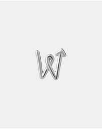Karen Walker - W Initial Love Letter Stud