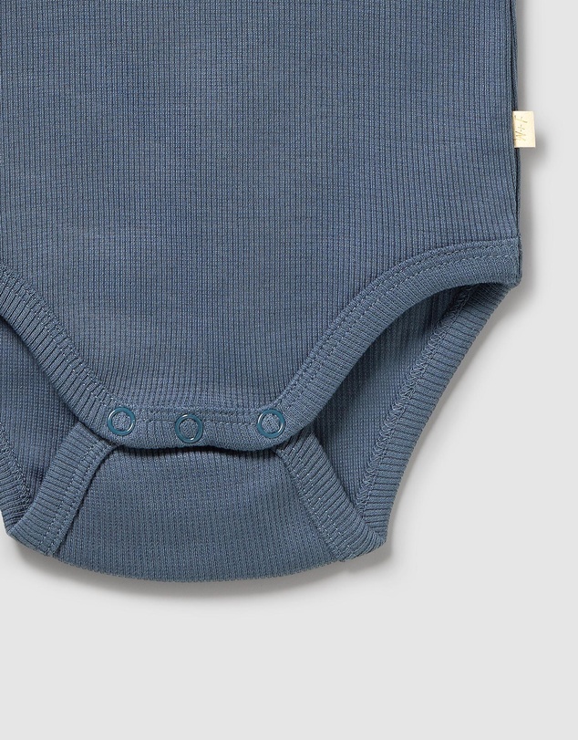 Wilson & Frenchy - Organic Rib Long Sleeved Bodysuit - Babies