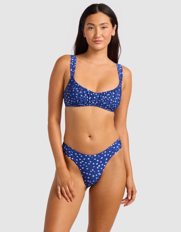 Seafolly - Dolce Dot Ruched Bralette Bikini Top