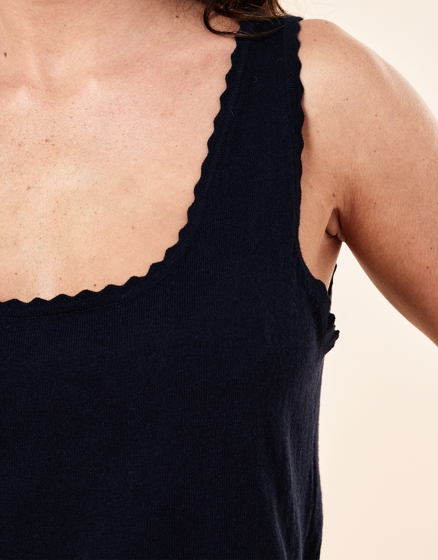 Papinelle - Cotton Cashmere Fine Knit Tank