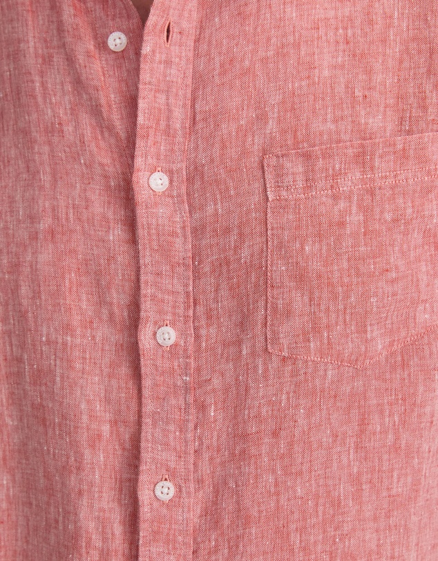 Sportscraft - Long Sleeve Linen Yarn Dyed Shirt