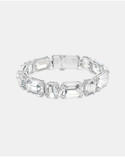 Swarovski - Millenia Bracelet, Octagon Cut, White, Rhodium-Plated