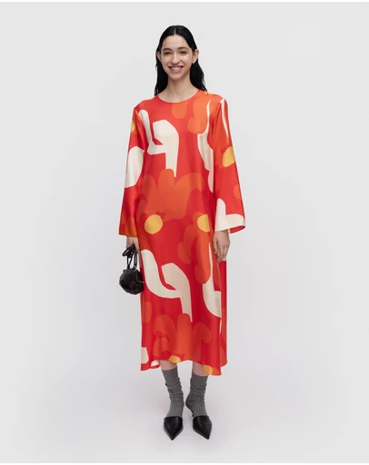 Marimekko - Keskenään Kukkahattu Dress
