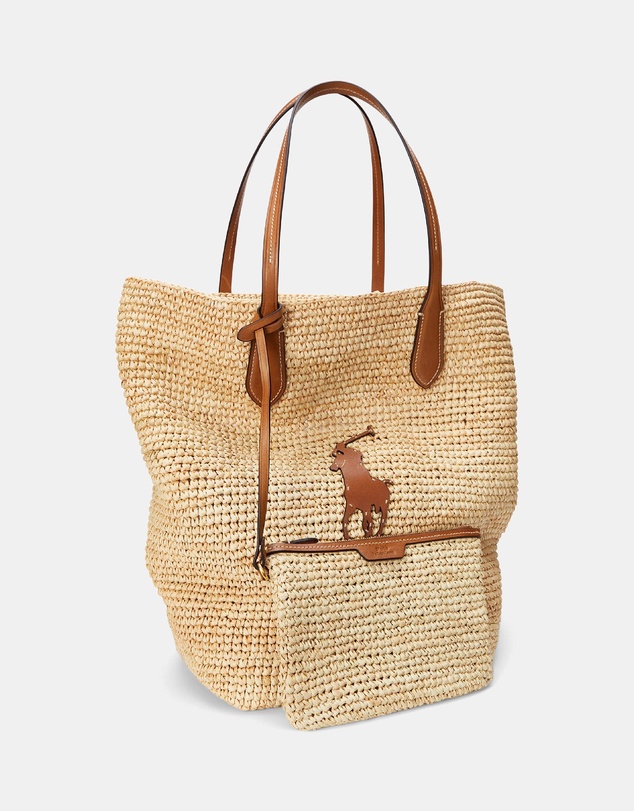 Polo Ralph Lauren - Big Pony Raffia Large Tote - The ICONIC Exclusive