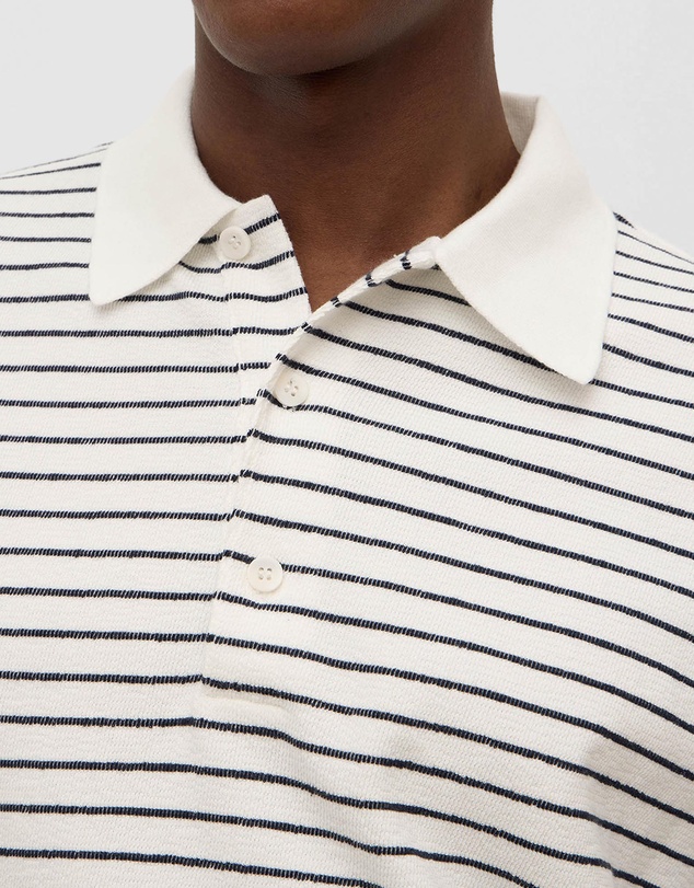 Assembly Label - Volley Stripe Short Sleeve Polo