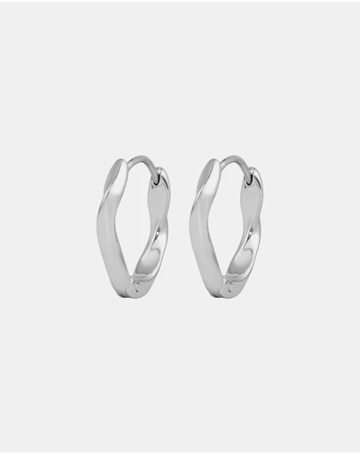 Zoe Olivia - Waterproof Muse Twist Hoop Earrings