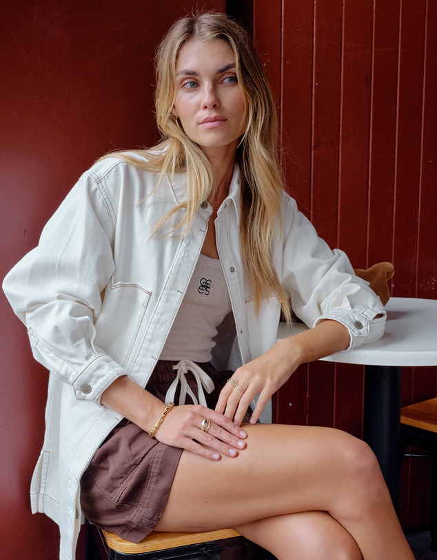 Ceres Life - Goldie Longline Denim Shacket