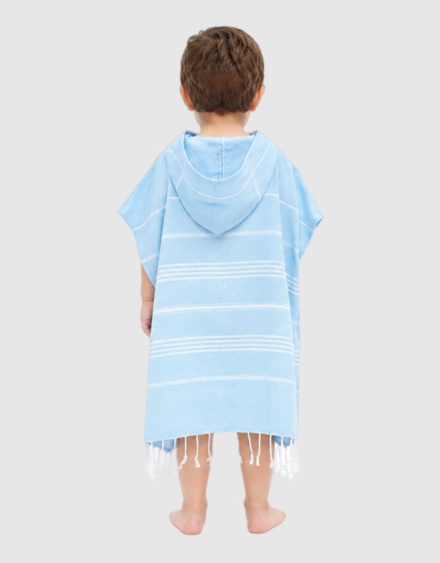 Tolu Australia - Baby Blue Kids Hooded Beach Towel