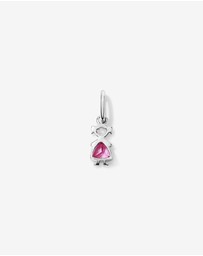 Michael Hill - Created Pink Sapphire Girl Pendant in Sterling Silver