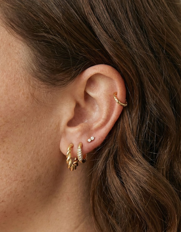 HOUSE OF SLANI - Sia Flat Back Ear Piercing Studs