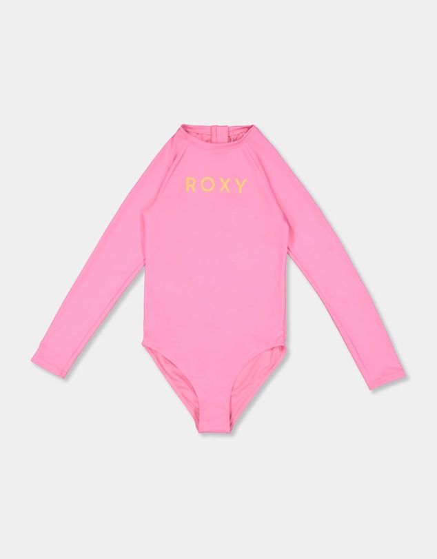 Roxy - Girls 8 to 16 Forever Roxy Back Zip Onesie Long Sleeve Rash Vest