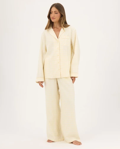 Atmos&Here - Ava Gingham Long PJ Set