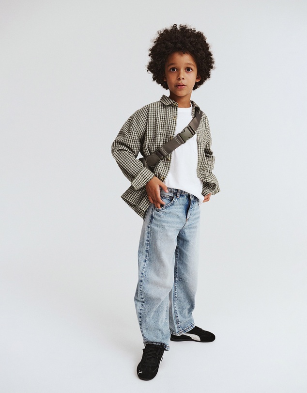 Cotton On Kids - Unisex Barrel Leg Denim Jean