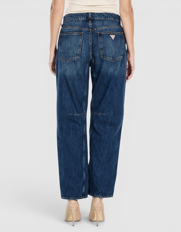 GUESS - Mid-Rise Barrel Fit Jeans