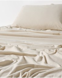 Linen House - Flannelette Plain-Dyed Sheet Set