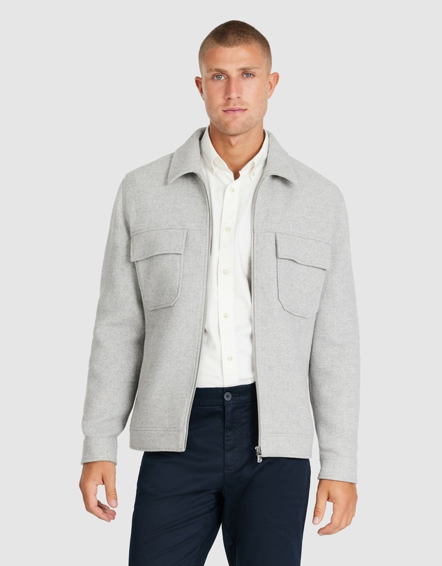 Tarocash - Linden Wool Zip Jacket