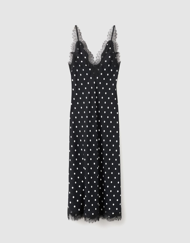 M.N.G - Polka Dot Dress With Lace Detail