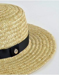 FORD MILLINERY - Betsy Boater with Grosgrain
