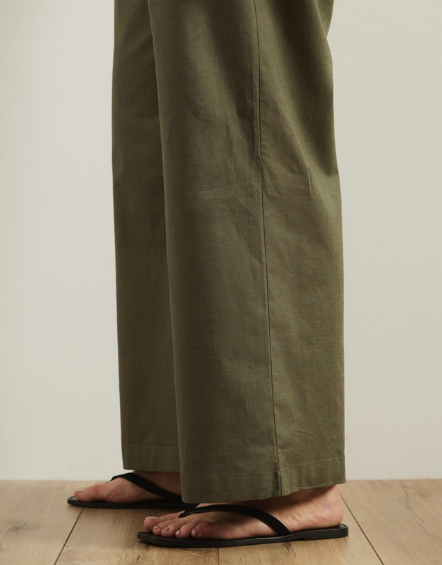 Atmos&Here Curvy - Clara Cotton Linen Tailored Pants