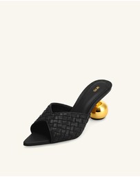 JW PEI - Ellie Braided Sphere Heel Mules