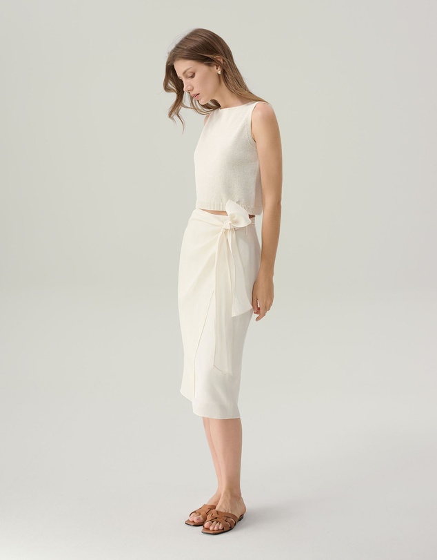 IDA+S - Ari Cropped Knit Tank Top