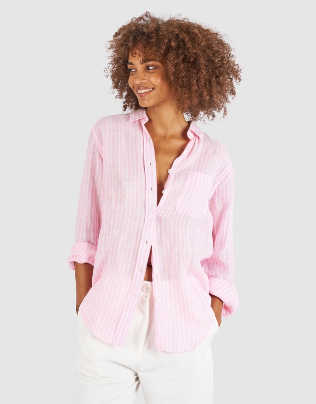 CAMIXA - Rina Striped Linen Shirt