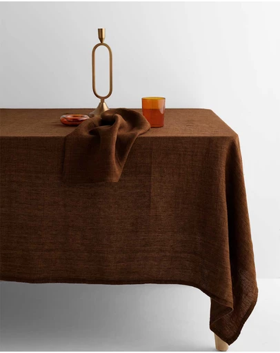Aura Home - Vintage Pure Linen Tablecloth