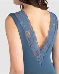Passionata - Nina V Neck Lingerie Bodysuit With Lace