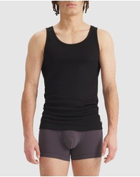 adidas Originals - 2 Pack Comfort Cotton Rib Tank Top