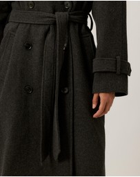 Tussah - Lillian Double Breasted Wool Blend Coat