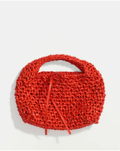 M.N.G - Handmade Woven Leather Handbag