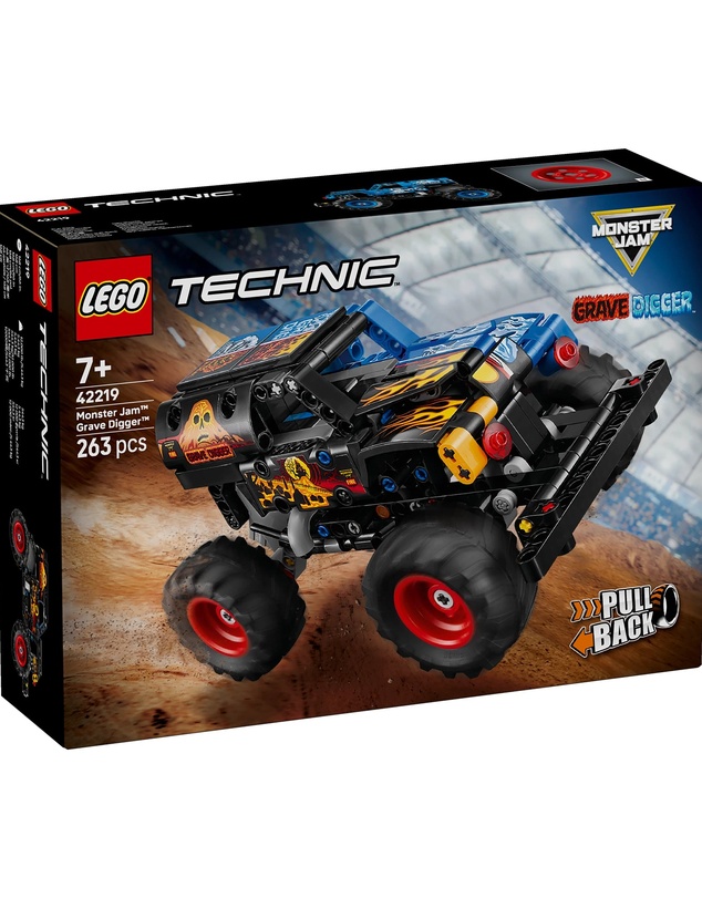 LEGO - 42219 Monster Jam Grave Digger Fire and Ice