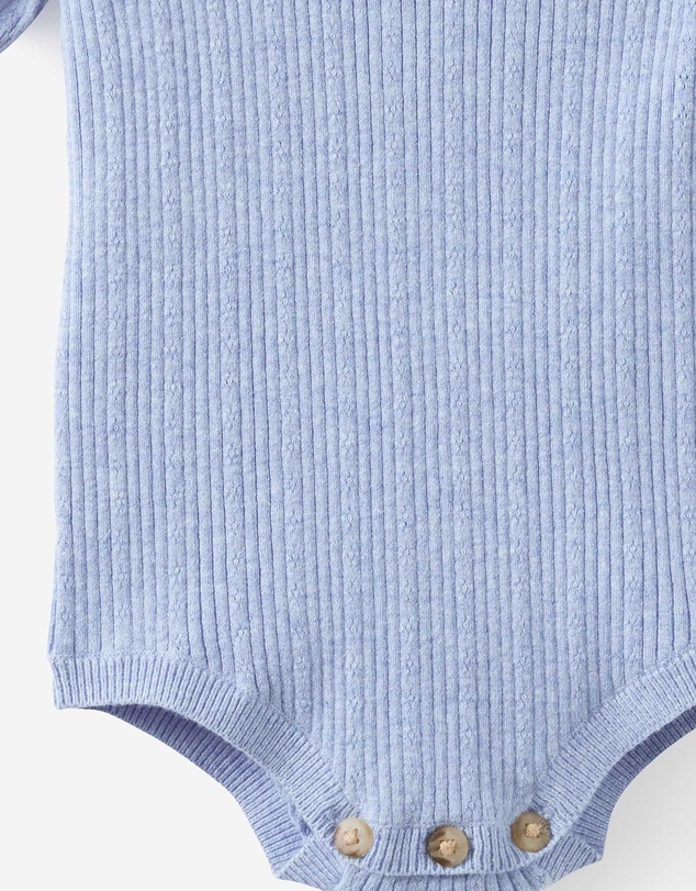 Cotton On Kids - Baby Organic Blend Knit Short Sleeve Bubbysuit