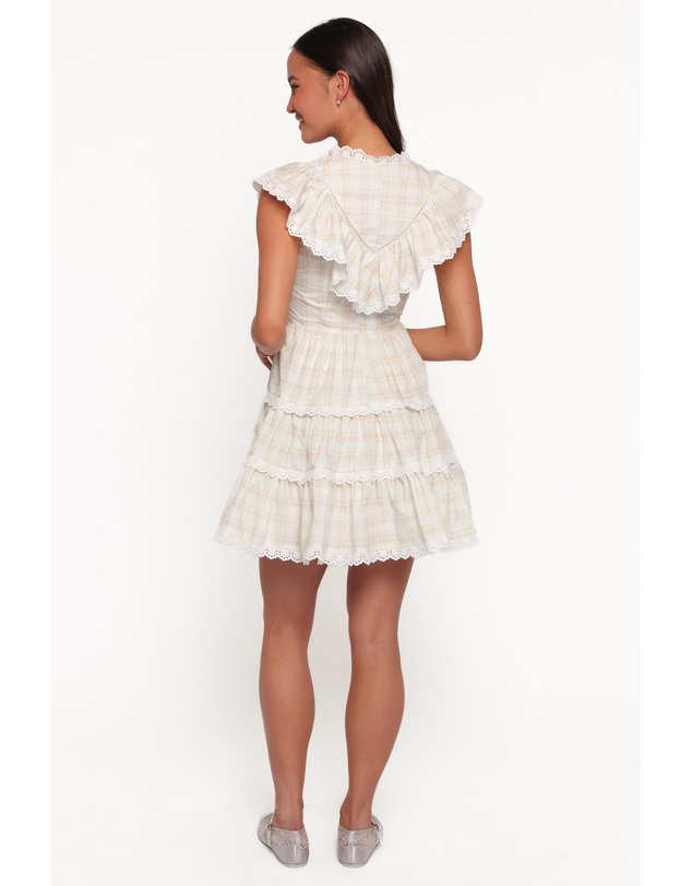 Petal & Pup - Benowa Mini Dress - Butter Yellow Plaid