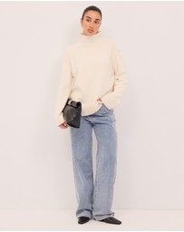 Calli - Collins Funnel Neck Knit Jumper
