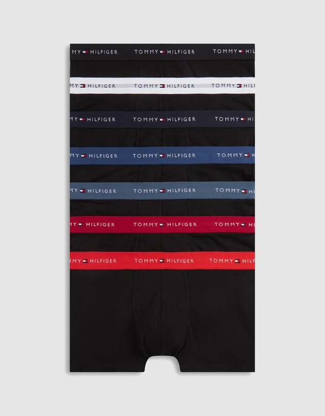 Tommy Hilfiger - 7-Pack Signature Repeat Logo Waistband Trunks