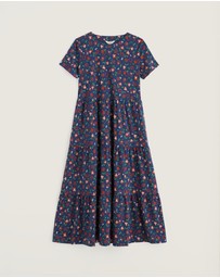 Seasalt - Seasalt Cornwall Red S/S Line Strokes Dress