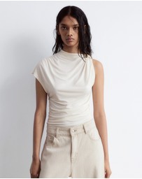 & Other Stories - Ruche Gold-Buckle Top