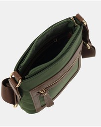 Pierre Cardin - Pierre Cardin RFID Lightweight Nylon Crossbody Bag