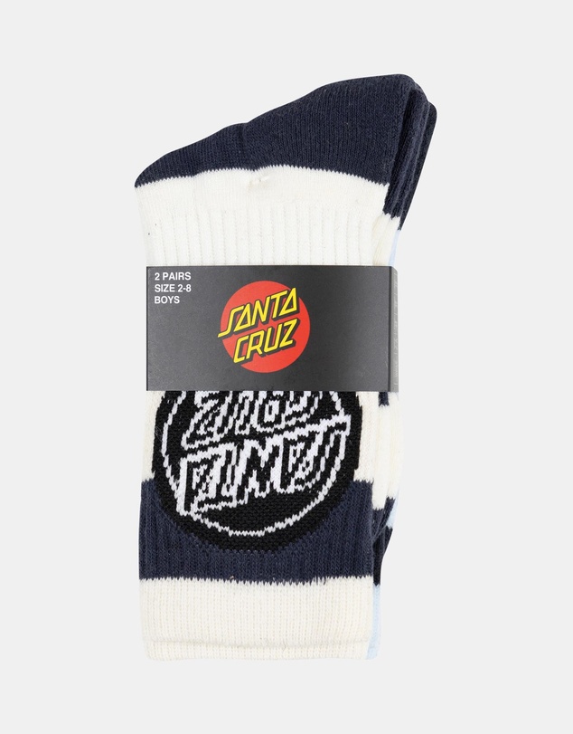 Santa Cruz - 2-Pack Reverse Dot Crew Socks - Kids-Teens