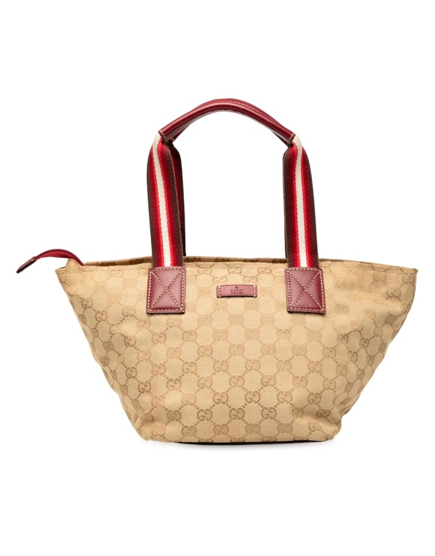 Pre-Loved by Azura Reborn - Pre-Loved GG Canvas Web Handbag