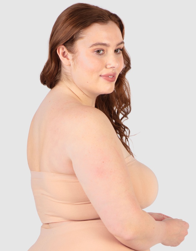 B Free Intimate Apparel - Cotton-Rich Padded Strapless Bra (A-B-C) Cup