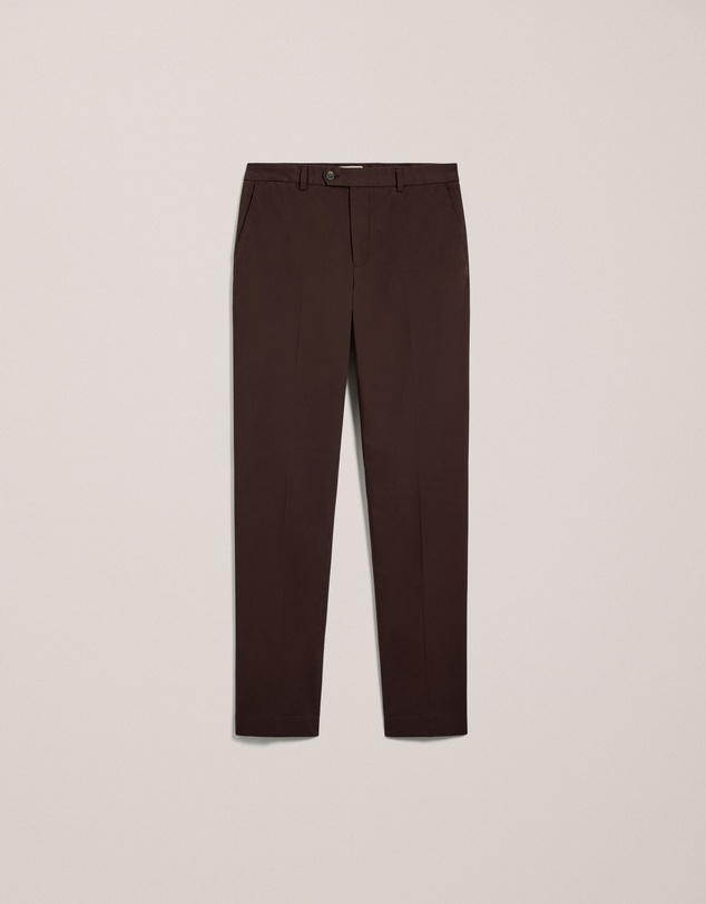 Trenery - Cotton Twill Trouser in Coffee