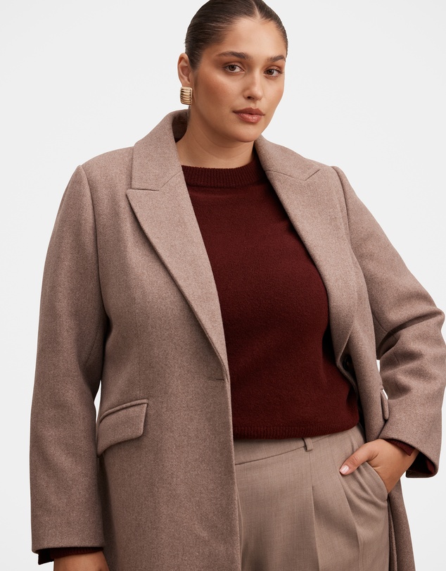 Forever New Curve - Brianna Curve Coatigan