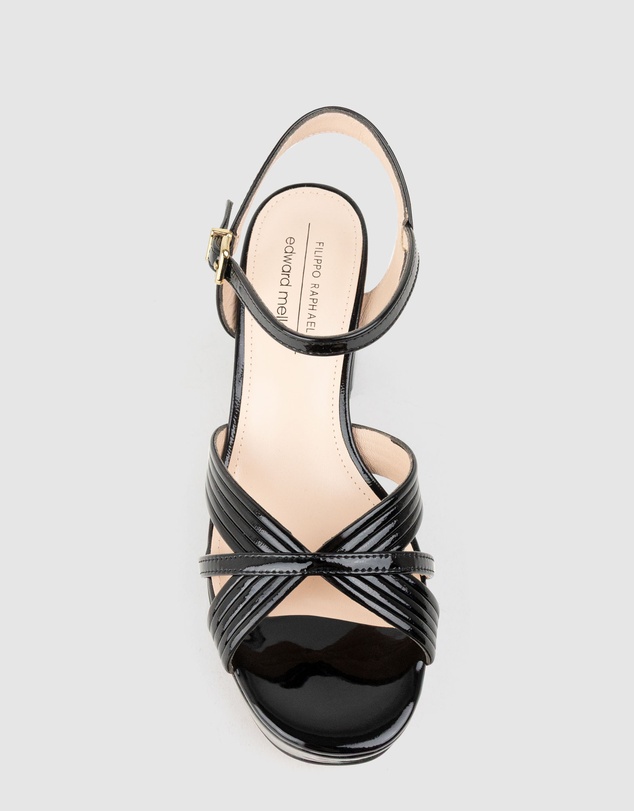 Edward Meller - RAYNE80 Strappy Crossover Platform Sandal