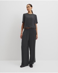 Country Road - Short Sleeve Cupro Woven T-shirt