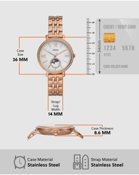 Fossil - Fossil Jacqueline Rose Gold Watch ES5165