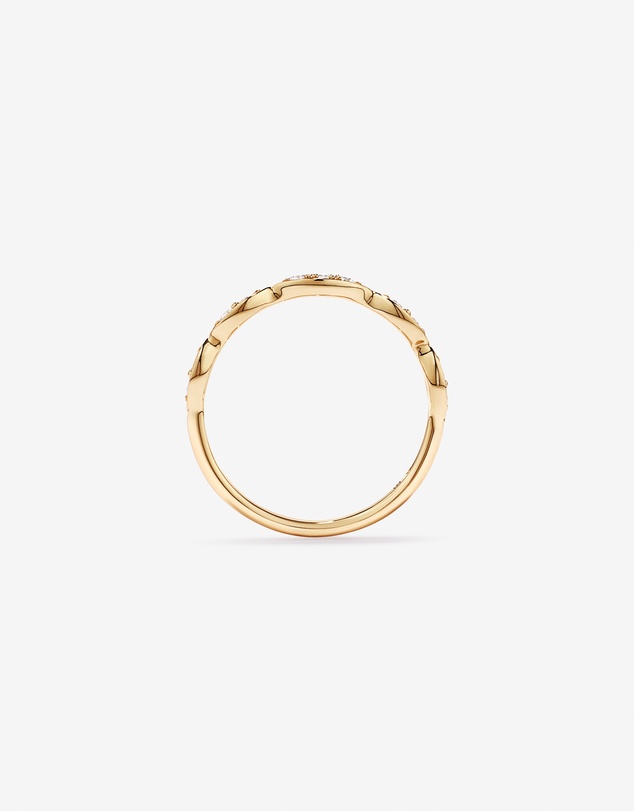 Michael Hill - 0.20TW Diamond Twist Wedding Band in 14kt Yellow Gold