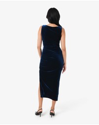 Forcast - Cory Draped Midi Dress